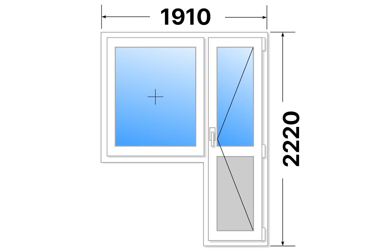 Балконный блок 1910х2220